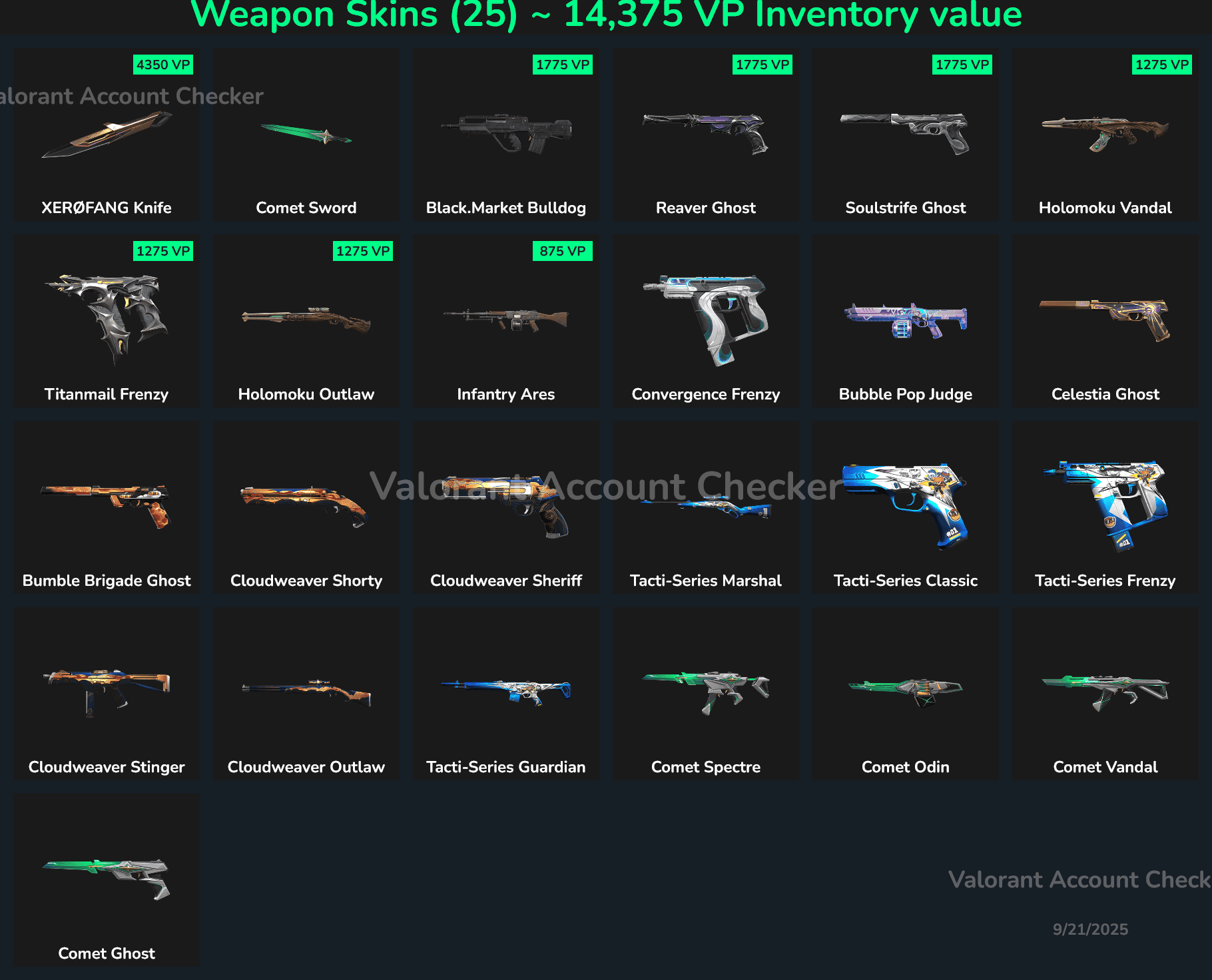 25 Skins Mail Access | AP โก