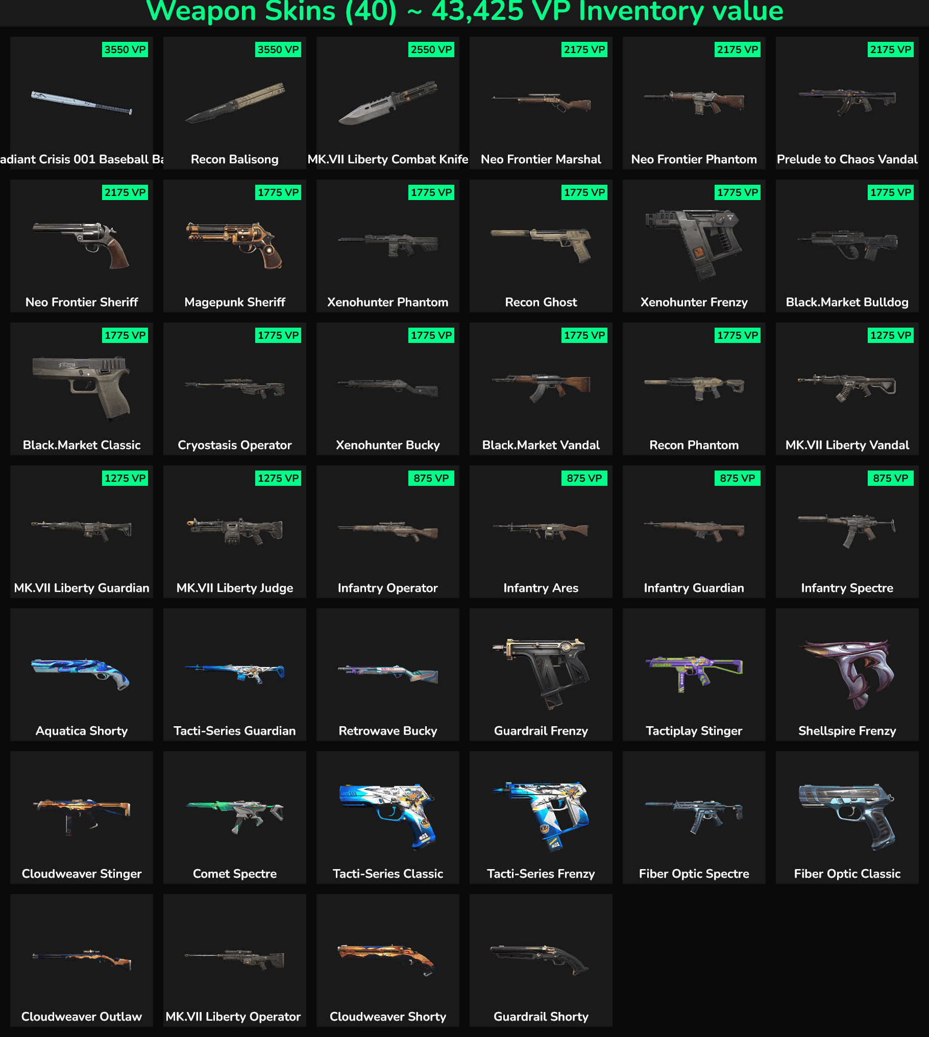 40 Skins Mail Access | AP โก