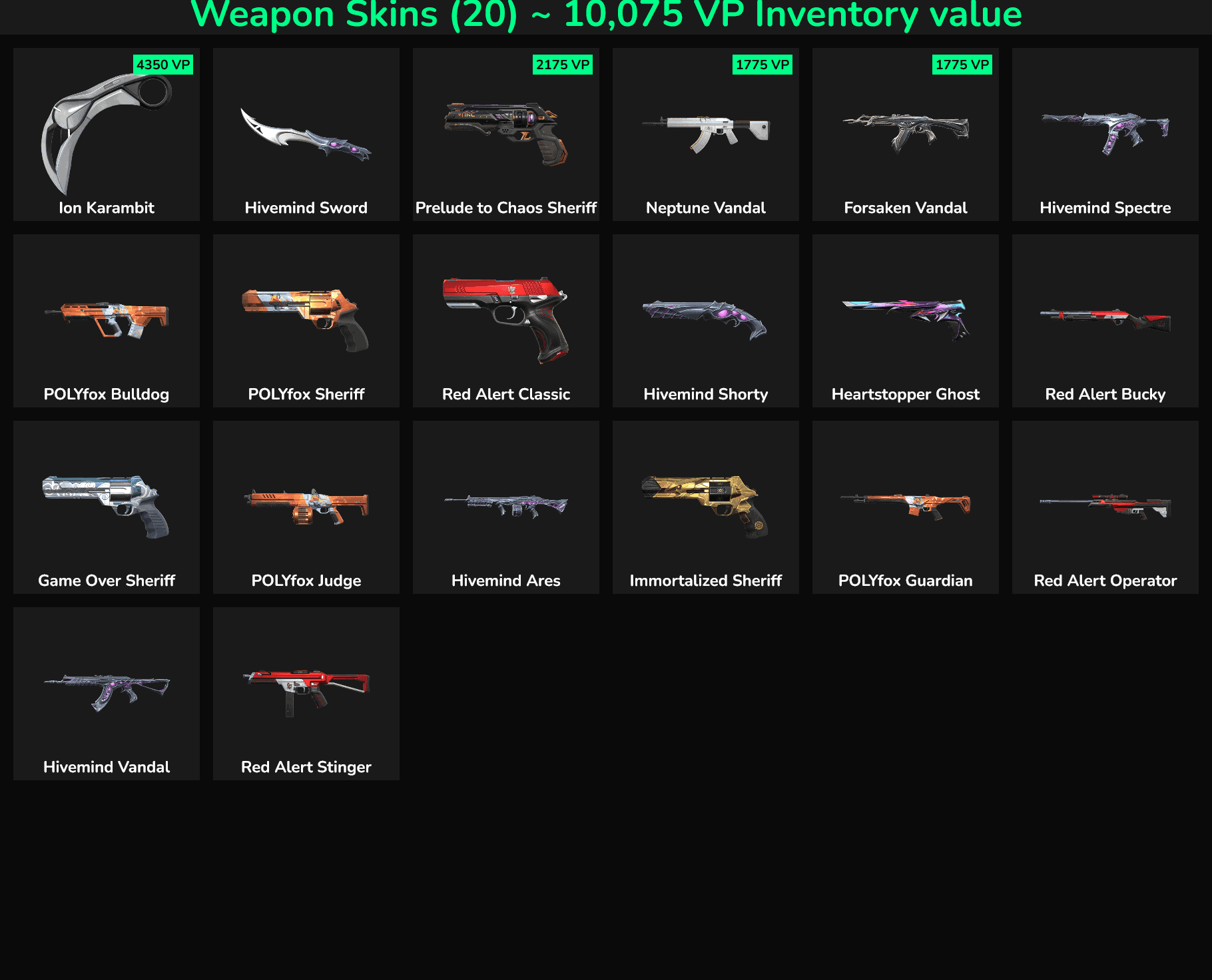 20 Skins Mail Access | EU ๐ช๐บ