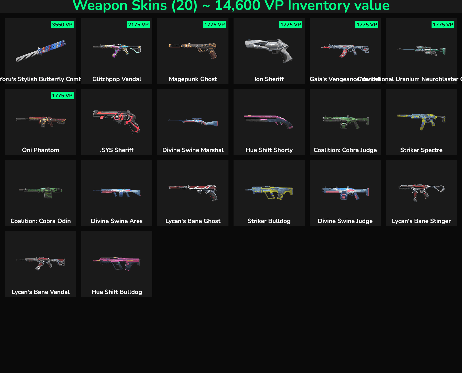 20 Skins Mail Access | NA ๐บ๐ธ